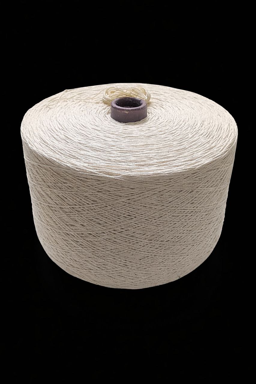 Cotton doubling yarn cone with custom ply and twist for industrial textile manufacturing