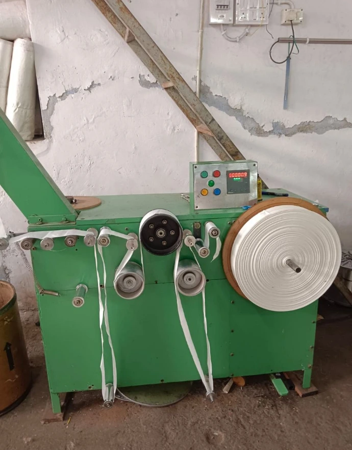 Cotton tape rolling and finishing machine for bulk and OEM orders